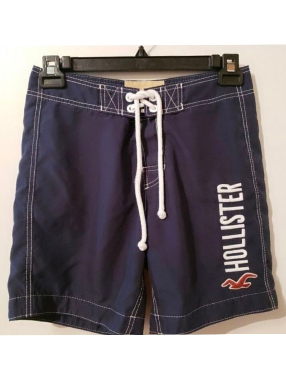 Hollister Men's Swim Trunks Navy Blue Small
